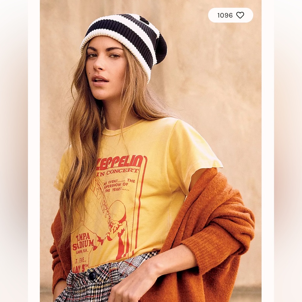 Daydreamer Led Zeppelin Stadium Burnout Tee size S
